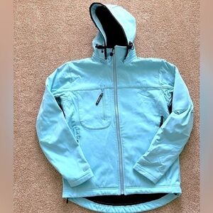Tackla Sport XS Sky Blue Women’s Outdoor Jacket With Detachable Hood